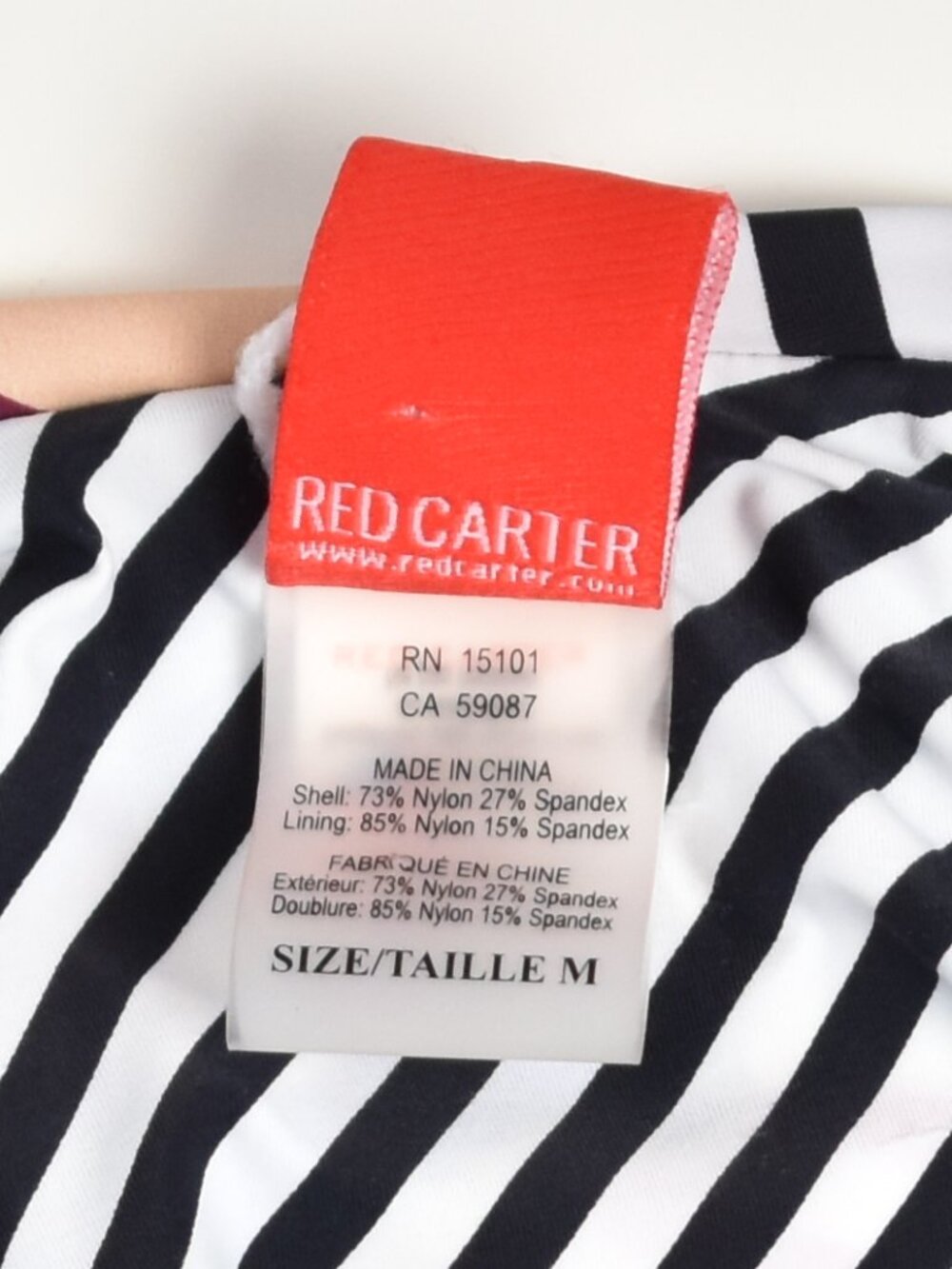 Red Carter Mediterranean Vacation Lace Up Swimsuit NEW - M - Picture 9 of 10
